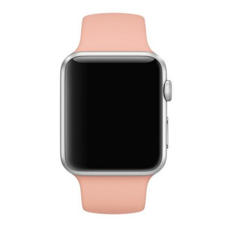 Curea iUni compatibila cu Apple Watch 1/2/3/4/5/6/7, 38mm, Silicon, Vintage Rose