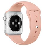 Curea iUni compatibila cu Apple Watch 1/2/3/4/5/6/7, 38mm, Silicon, Vintage Rose